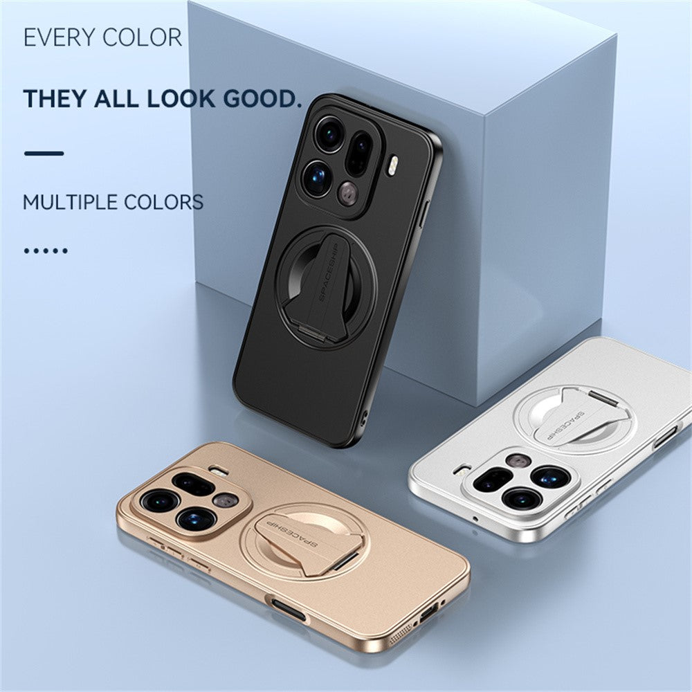 For Oppo Find X9 Pro 5G Magnetic Case Hidden Kickstand Skin-Feel Matte PC TPU Phone Back Cover