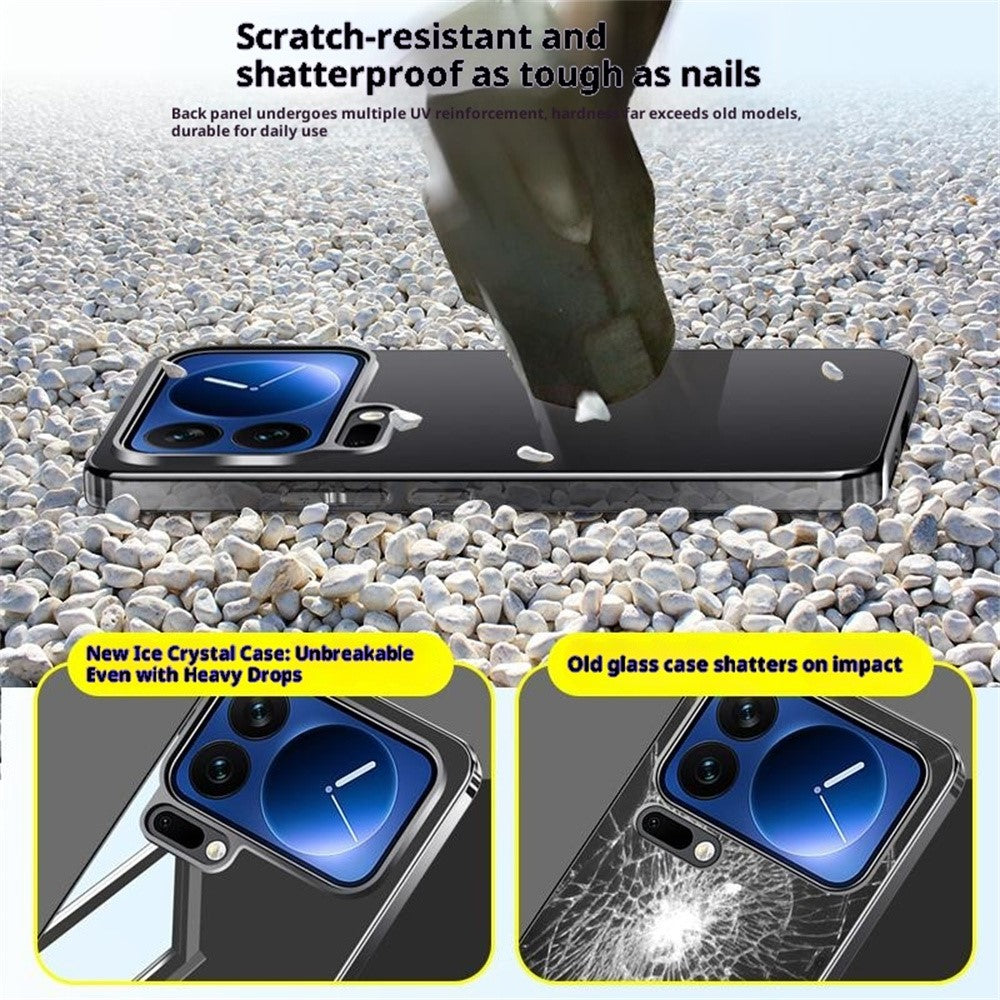 For Xiaomi 17 Pro Case Electroplating PC Phone Back Cover with Camera Lens Protector