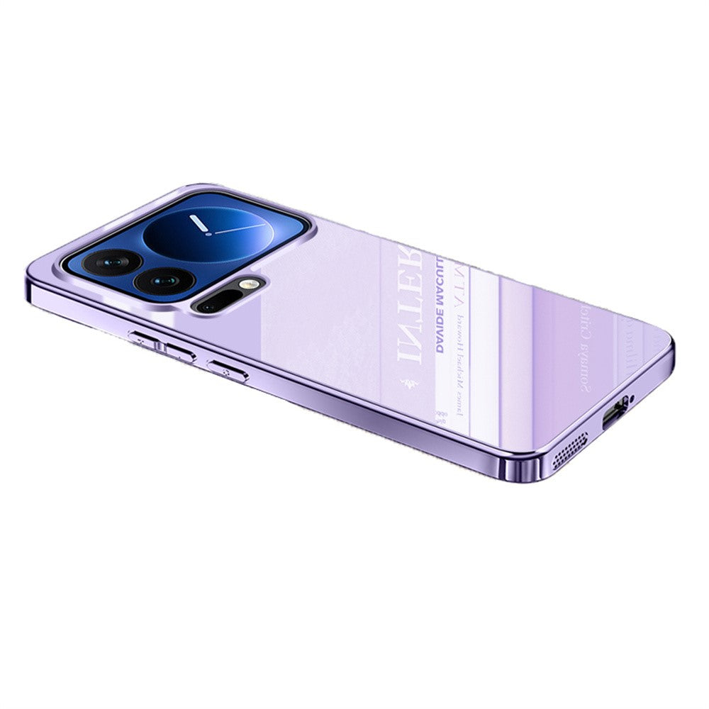 For Xiaomi 17 Pro Case Electroplating PC Phone Back Cover with Camera Lens Protector