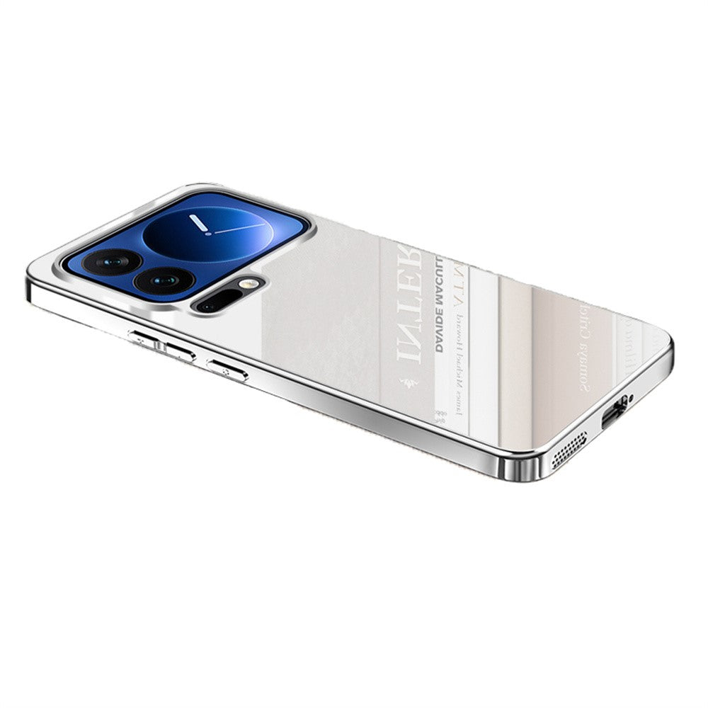 For Xiaomi 17 Pro Case Electroplating PC Phone Back Cover with Camera Lens Protector