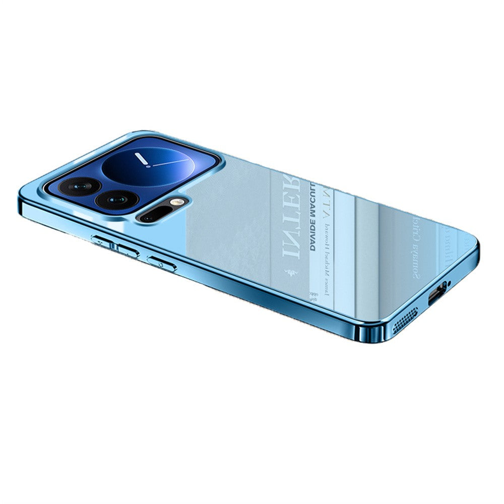 For Xiaomi 17 Pro Case Electroplating PC Phone Back Cover with Camera Lens Protector