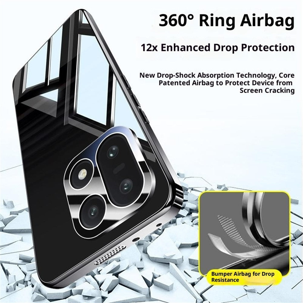 For OnePlus 15 5G Case Electroplating PC Phone Back Cover with Camera Lens Protector