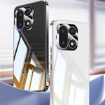 For OnePlus 15 5G Case Electroplating PC Phone Back Cover with Camera Lens Protector