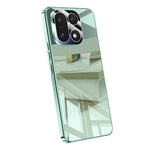 For OnePlus 15 5G Case Electroplating PC Phone Back Cover with Camera Lens Protector