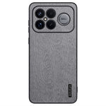 Xiaomi Redmi K90 Pro Max 5G / Poco F8 Ultra-skal Trästruktur PU-läderbelagd PC TPU-mobilskal