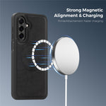 Magnetisk cover til Samsung Galaxy A18 5G / A18 4G / A17 5G / A17 4G / A26 5G telefoncover i læder