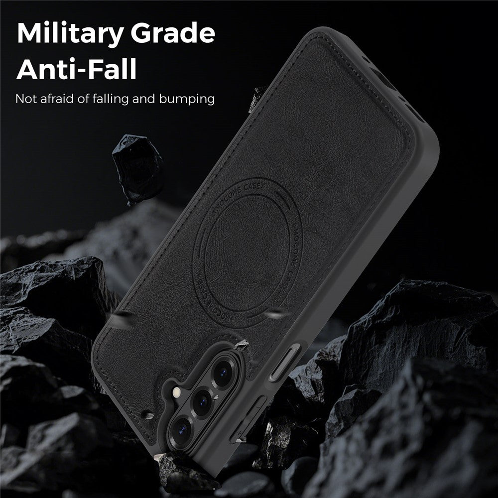 Magnetisk cover til Samsung Galaxy A18 5G / A18 4G / A17 5G / A17 4G / A26 5G telefoncover i læder
