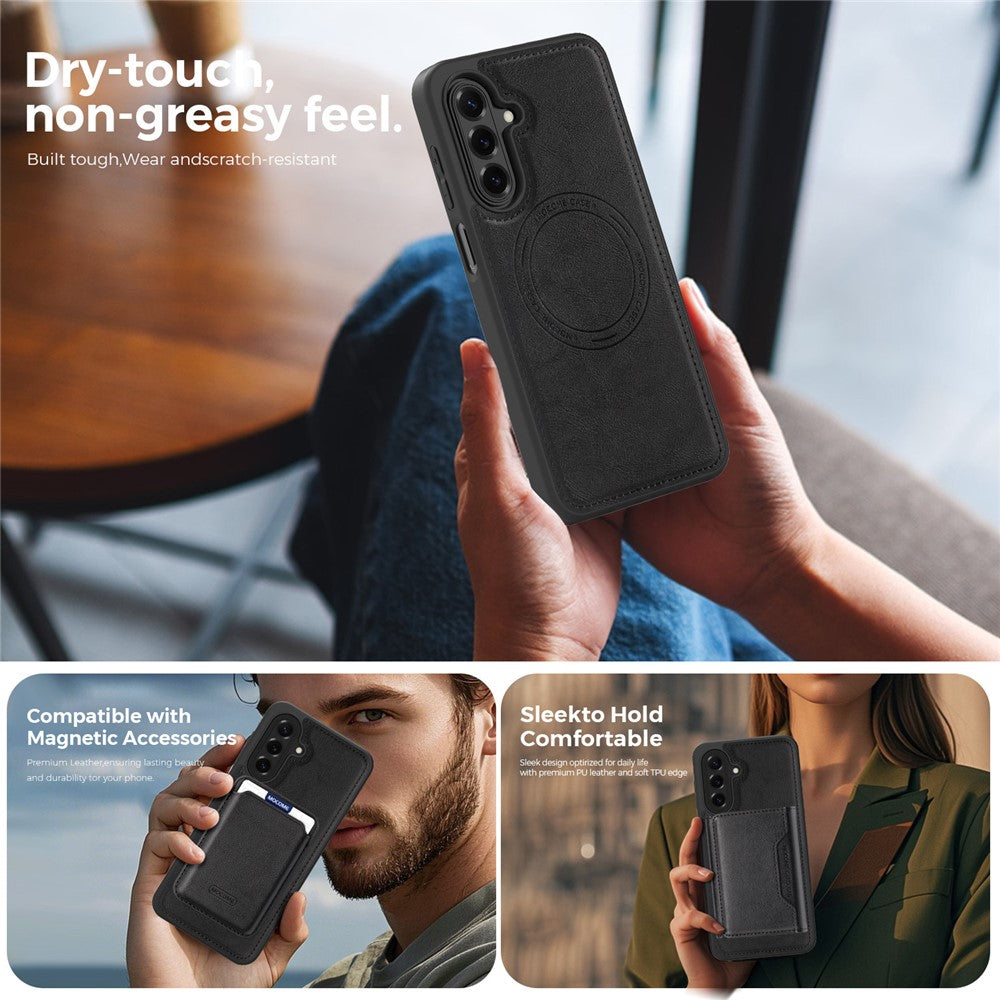 Magnetisk cover til Samsung Galaxy A18 5G / A18 4G / A17 5G / A17 4G / A26 5G telefoncover i læder