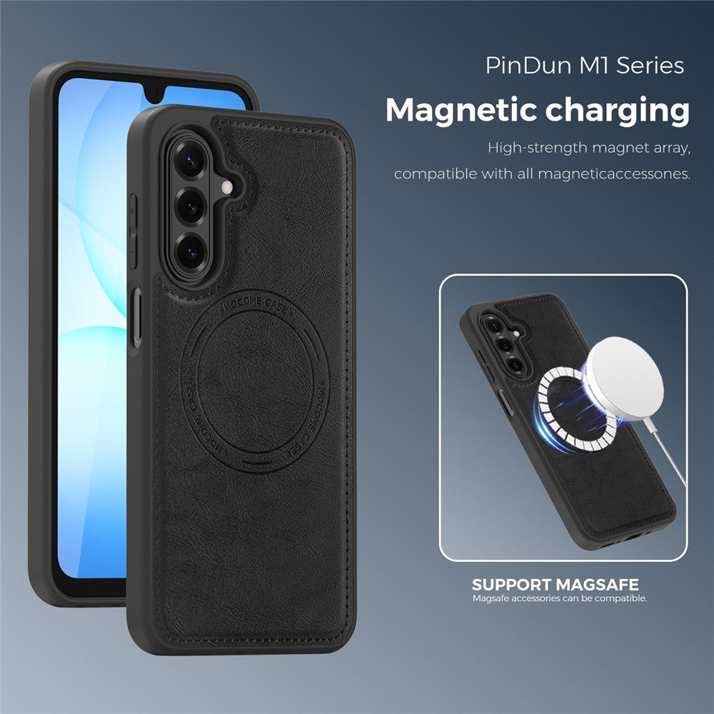 Magnetisk cover til Samsung Galaxy A18 5G / A18 4G / A17 5G / A17 4G / A26 5G telefoncover i læder