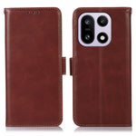 For OnePlus 15 5G Case RFID Blocking Genuine Cow Leather Wallet Phone Cover