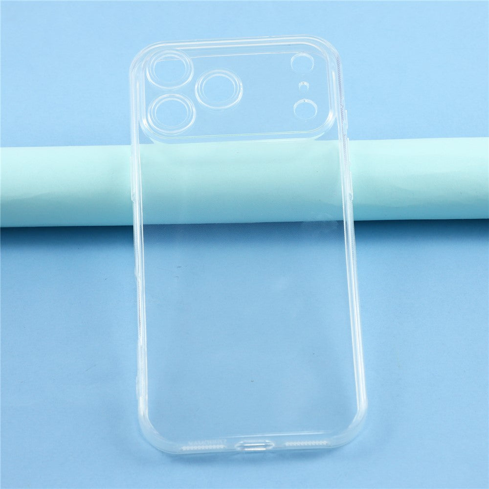 Til iPhone 17 Pro cover Stødsikkert 1,5 mm tykt gennemsigtigt TPU telefoncover