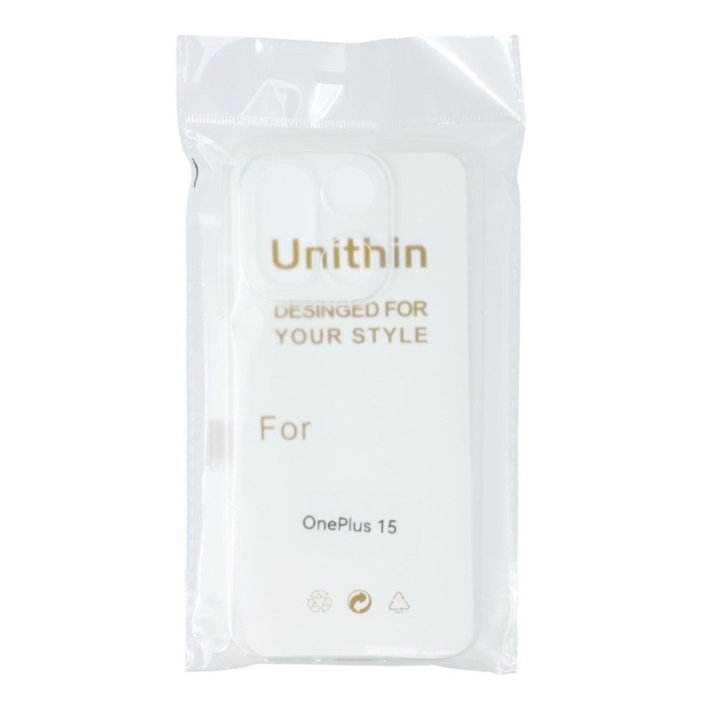 UNITHIN För OnePlus 15 5G Skal 0.7mm Klart TPU Anti-Drop mobilskal Exakta Utskärningar
