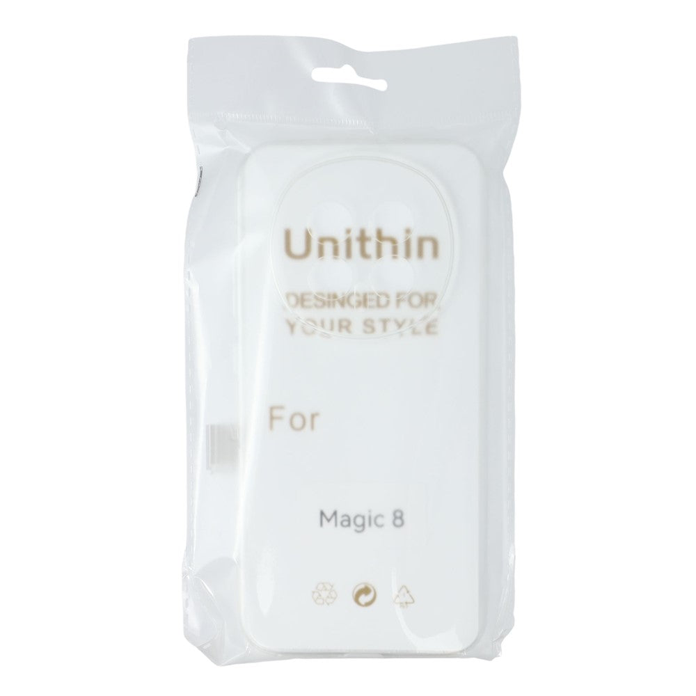 UNITHIN For Honor Magic8 5G Case 0.7mm Clear TPU Anti Drop Phone Cover Precise Cutouts