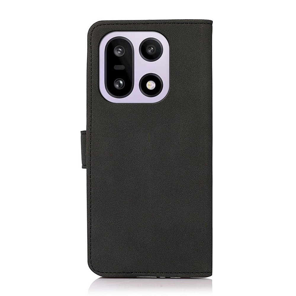 KHAZNEH Skal För OnePlus 15 5G Reptåligt PU-läder Plånboksfodral