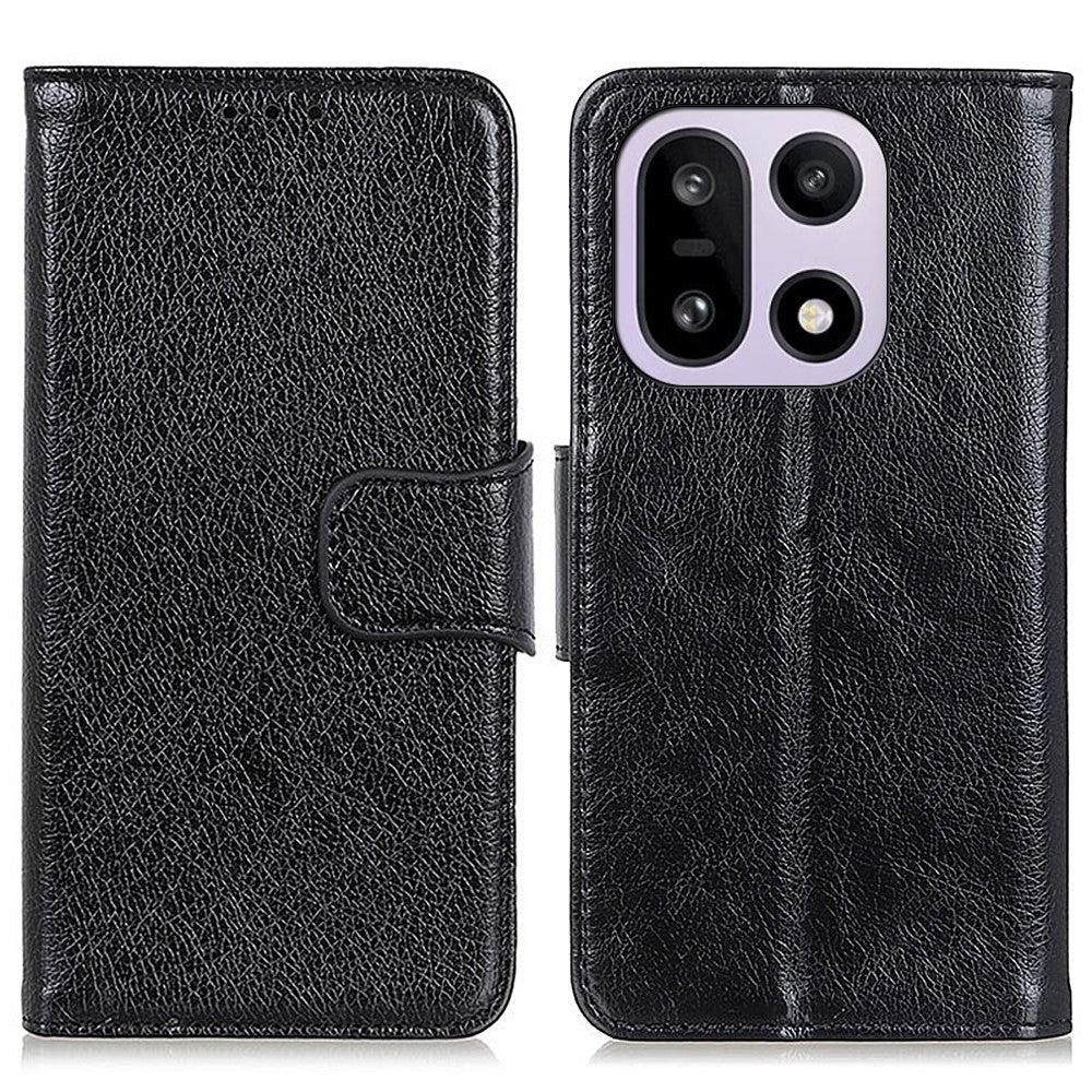 For OnePlus 15 5G Case Nappa Texture Split Leather Wallet Phone Cover