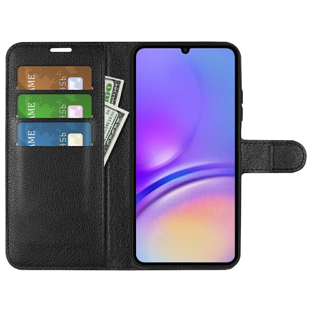 AMORUS For Samsung Galaxy A08 5G / A08 4G / A07 4G / A07s 4G / F07 4G / M07 4G Wallet Case Litchi Texture Shockproof Leather Flip Stand Phone Cover