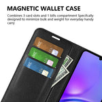 AMORUS For Samsung Galaxy A08 5G / A08 4G / A07 4G / A07s 4G / F07 4G / M07 4G Wallet Case Litchi Texture Shockproof Leather Flip Stand Phone Cover