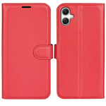 AMORUS For Samsung Galaxy A08 5G / A08 4G / A07 4G / A07s 4G / F07 4G / M07 4G Wallet Case Litchi Texture Shockproof Leather Flip Stand Phone Cover