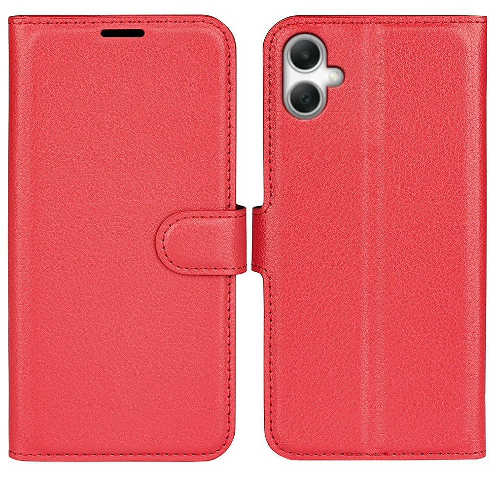 AMORUS For Samsung Galaxy A08 5G / A08 4G / A07 4G / A07s 4G / F07 4G / M07 4G Wallet Case Litchi Texture Shockproof Leather Flip Stand Phone Cover