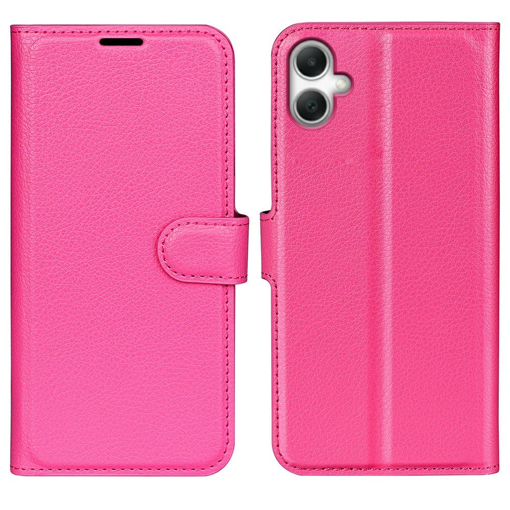 AMORUS For Samsung Galaxy A08 5G / A08 4G / A07 4G / A07s 4G / F07 4G / M07 4G Wallet Case Litchi Texture Shockproof Leather Flip Stand Phone Cover