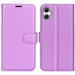 AMORUS For Samsung Galaxy A08 5G / A08 4G / A07 4G / A07s 4G / F07 4G / M07 4G Wallet Case Litchi Texture Shockproof Leather Flip Stand Phone Cover