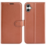AMORUS For Samsung Galaxy A08 5G / A08 4G / A07 4G / A07s 4G / F07 4G / M07 4G Wallet Case Litchi Texture Shockproof Leather Flip Stand Phone Cover