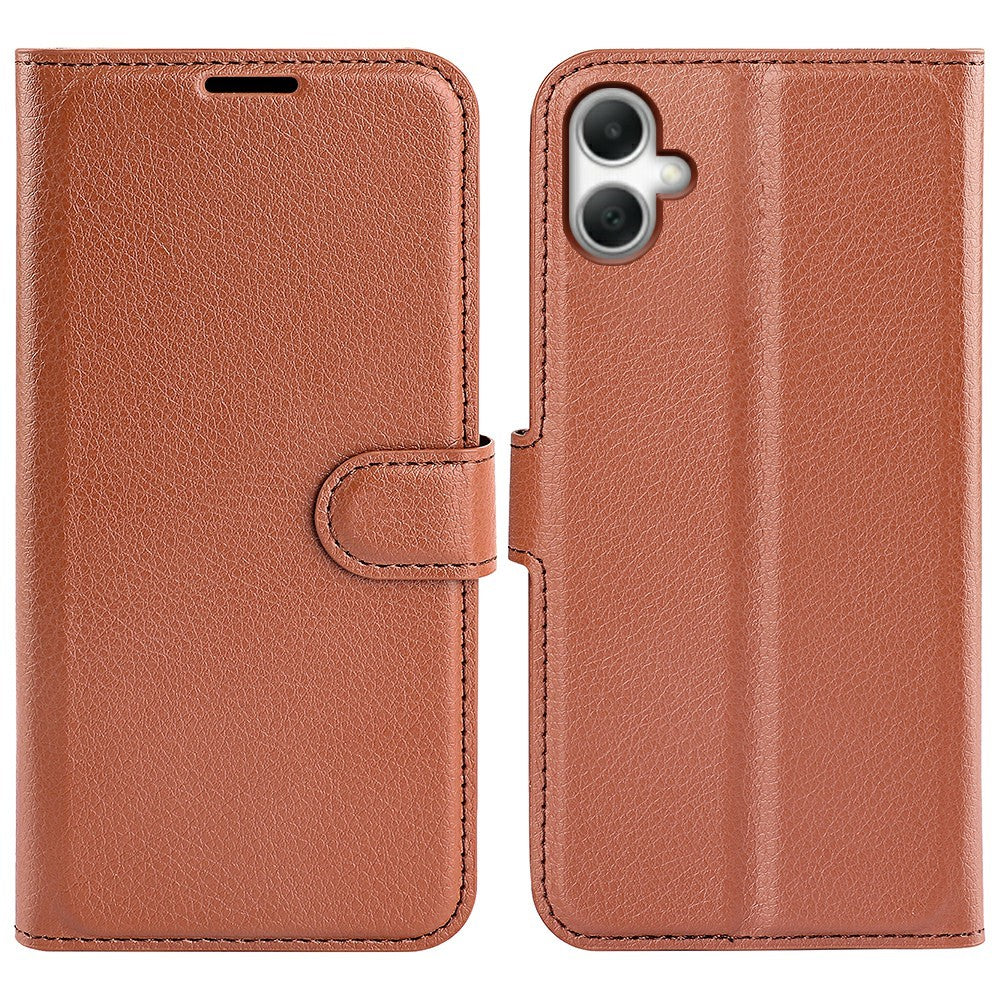 AMORUS For Samsung Galaxy A08 5G / A08 4G / A07 4G / A07s 4G / F07 4G / M07 4G Wallet Case Litchi Texture Shockproof Leather Flip Stand Phone Cover