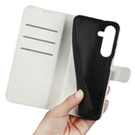 AMORUS For Samsung Galaxy S25 FE Wallet Case Litchi Texture Shockproof Leather Flip Stand Phone Cover