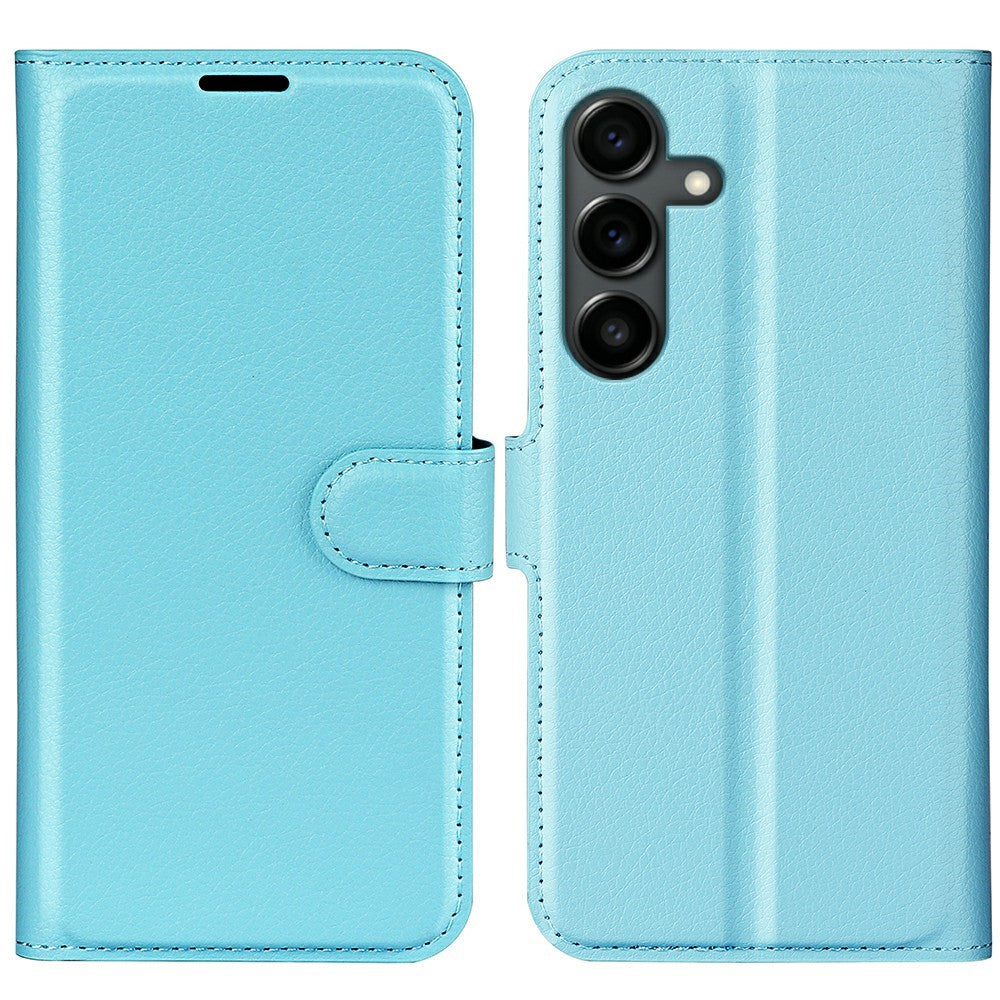 AMORUS For Samsung Galaxy S25 FE Wallet Case Litchi Texture Shockproof Leather Flip Stand Phone Cover
