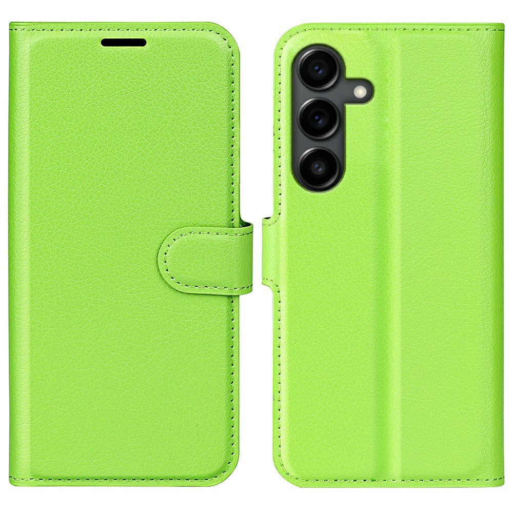 AMORUS For Samsung Galaxy S25 FE Wallet Case Litchi Texture Shockproof Leather Flip Stand Phone Cover