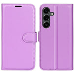 AMORUS For Samsung Galaxy S25 FE Wallet Case Litchi Texture Shockproof Leather Flip Stand Phone Cover