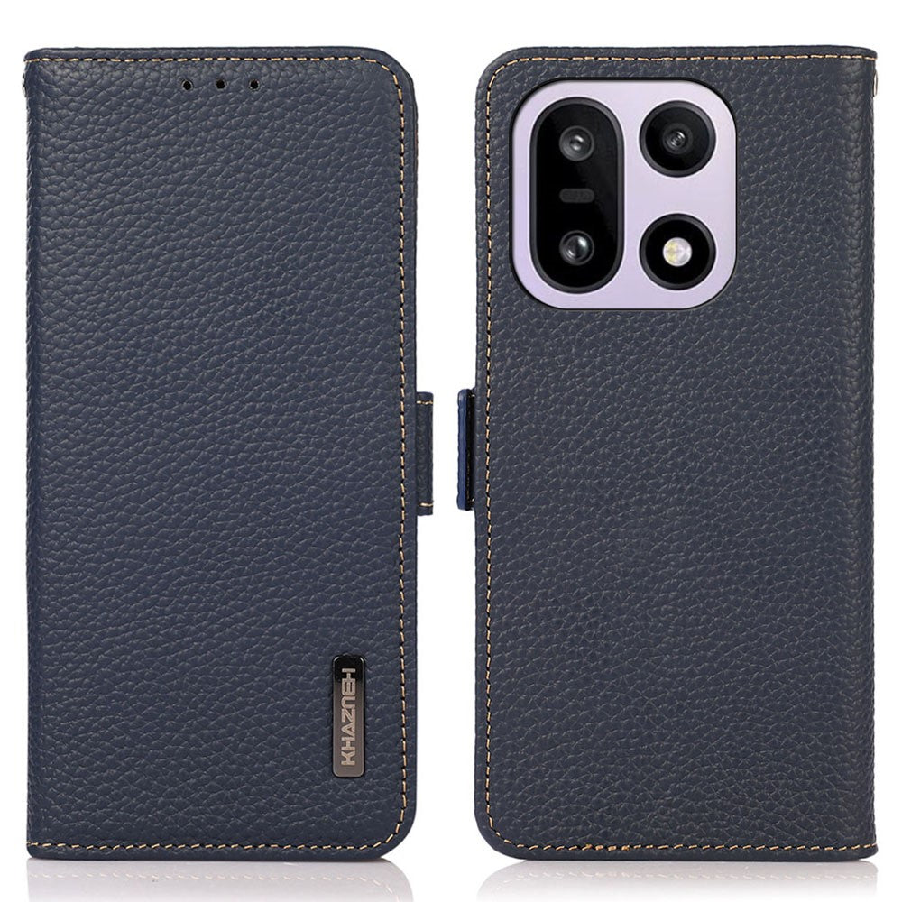 KHAZNEH för OnePlus 15 5G mobilskal i äkta nötskinn RFID-blockerande