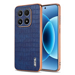 AZNS For Xiaomi 17 Case Electroplating Crocodile Texture PU + TPU Phone Cover