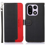KHAZNEH För OnePlus 15 5G Skal RFID-blockerande plånbok Litchitextur PU-lädermobilskal med rem