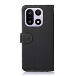 KHAZNEH För OnePlus 15 5G Skal RFID-blockerande plånbok Litchitextur PU-lädermobilskal med rem