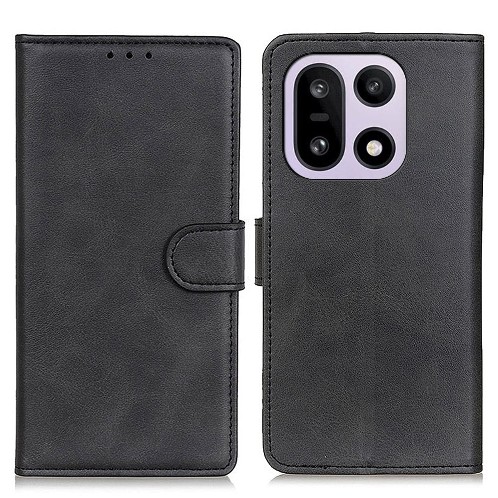 For OnePlus 15 5G Case Cowhide Texture Leather Wallet Stand Phone Cover