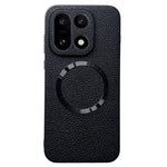 For OnePlus 15 5G Magnetic Case Litchi Texture PU Leather + TPU Phone Back Cover