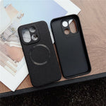 For OnePlus 15 5G Magnetic Case Litchi Texture PU Leather + TPU Phone Back Cover