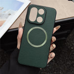 For OnePlus 15 5G Magnetic Case Litchi Texture PU Leather + TPU Phone Back Cover