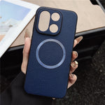 For OnePlus 15 5G Magnetic Case Litchi Texture PU Leather + TPU Phone Back Cover