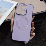 For OnePlus 15 5G Magnetic Case Litchi Texture PU Leather + TPU Phone Back Cover