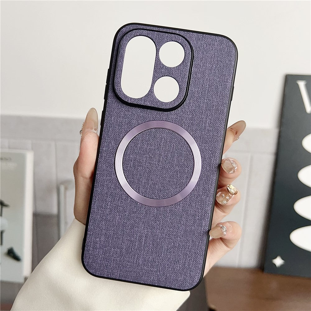 OnePlus 15 5G Magnetiskt Skal Fallsäkert TPU + Tyg Baksida mobilskydd