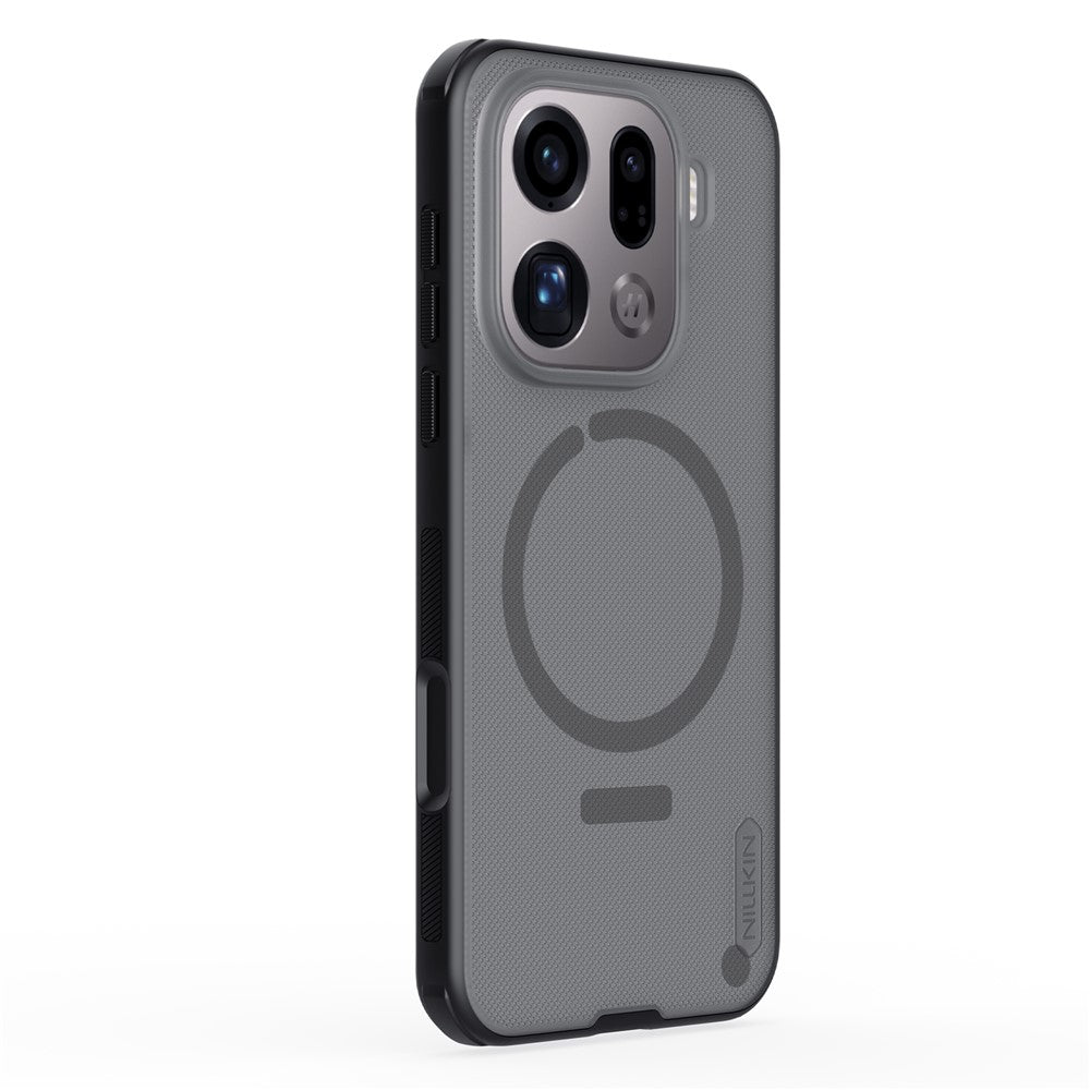NILLKIN Super Frosted Shield Pro for Oppo Find X9 Pro 5G Magnetic Case Matte PC TPU Clear Black Phone Back Cover