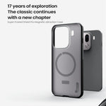 NILLKIN Super Frosted Shield Pro for Oppo Find X9 Pro 5G Magnetic Case Matte PC TPU Clear Black Phone Back Cover