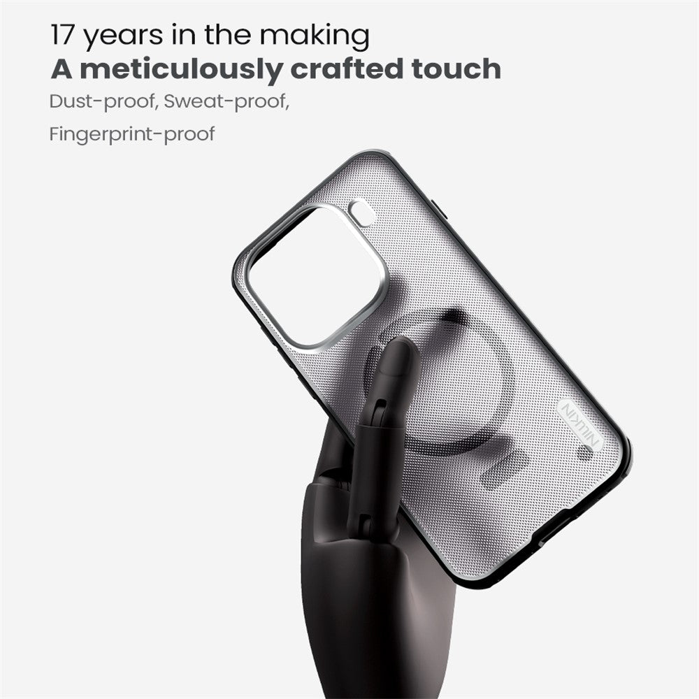 NILLKIN Super Frosted Shield Pro for Oppo Find X9 Pro 5G Magnetic Case Matte PC TPU Clear Black Phone Back Cover