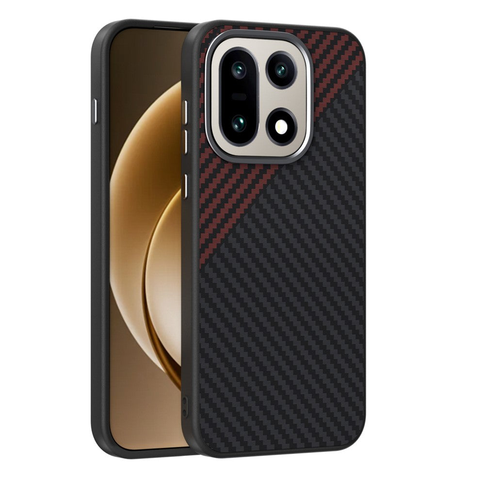 ABEEL For OnePlus 15 5G Magnetic Case Wide Carbon Fiber Texture Back Cover