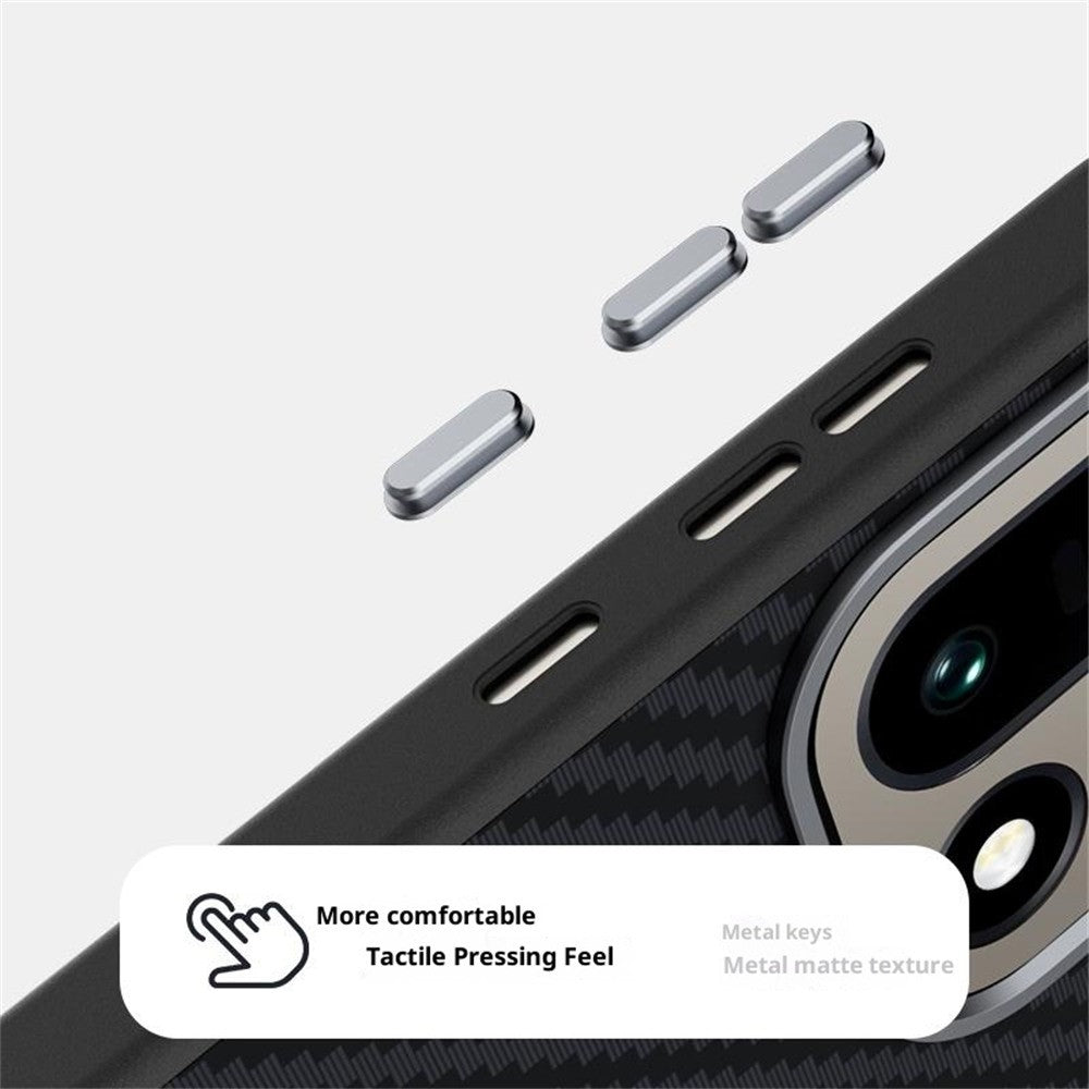 ABEEL For OnePlus 15 5G Magnetic Case Carbon Fiber Texture Back Cover