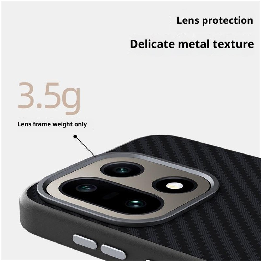 ABEEL For OnePlus 15 5G Magnetic Case Carbon Fiber Texture Back Cover