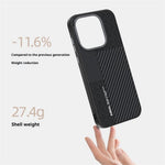 ABEEL-magnetcover til OnePlus 15 5G, PC + TPU + aluminiumslegering + slankt PU-læder-mobilcover