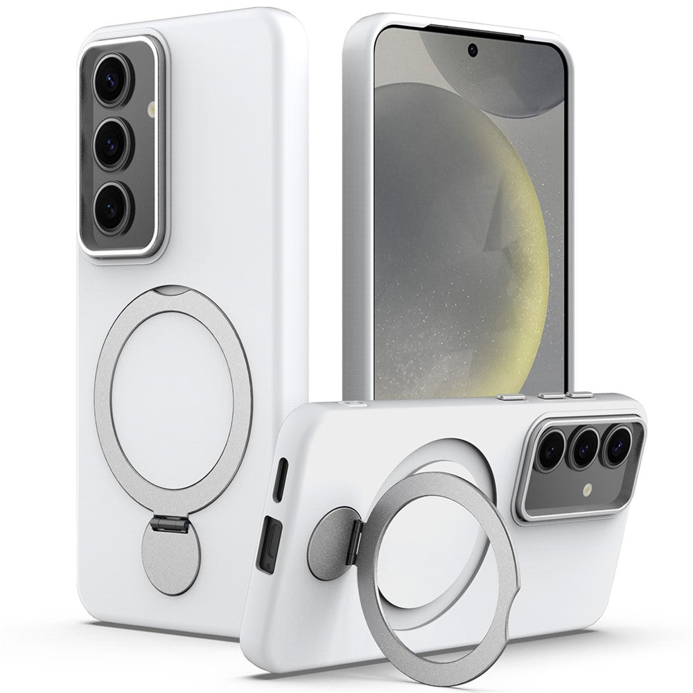 Samsung Galaxy S25+ / S24+ Magnetiskt skal Roterande ring Stödfunktion TPU + PC mobilbaksida